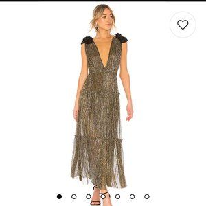 Sabina Musayev Ray Dress in Gold